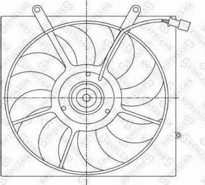 Stellox 29-99172-SX - Вентилятор, охолодження двигуна autocars.com.ua
