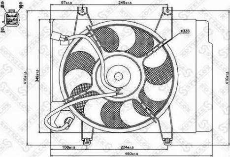 Stellox 29-99174-SX - Вентилятор, охолодження двигуна autocars.com.ua