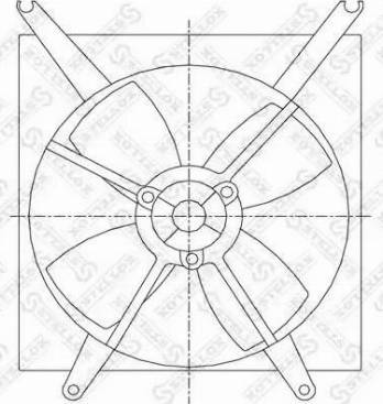 Stellox 29-99215-SX - Вентилятор, охлаждение двигателя avtokuzovplus.com.ua