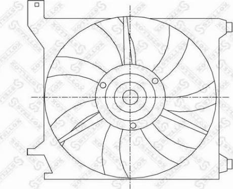Stellox 29-99224-SX - Вентилятор, охолодження двигуна autocars.com.ua