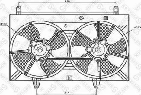 Stellox 29-99230-SX - Вентилятор, охлаждение двигателя avtokuzovplus.com.ua