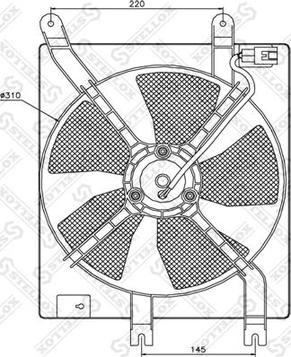 Stellox 29-99252-SX - Вентилятор, охлаждение двигателя autodnr.net