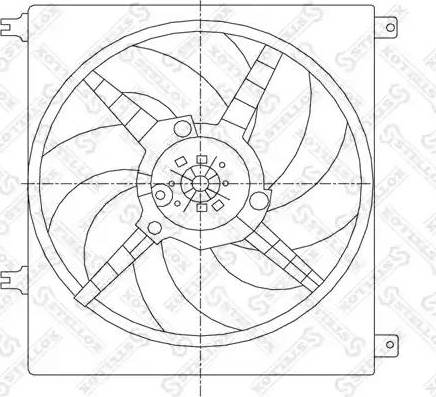 Stellox 29-99276-SX - Вентилятор, охолодження двигуна autocars.com.ua