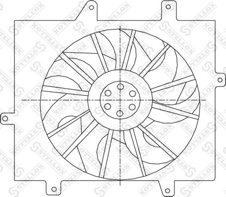 Stellox 29-99325-SX - Вентилятор, охлаждение двигателя avtokuzovplus.com.ua