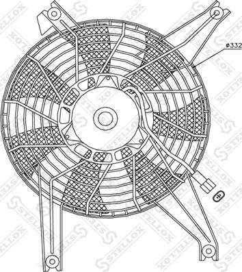 Stellox 29-99327-SX - Вентилятор, охлаждение двигателя avtokuzovplus.com.ua