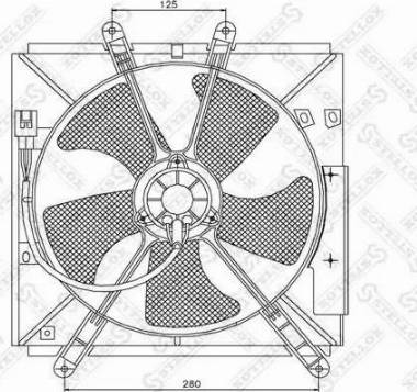 Stellox 29-99343-SX - Вентилятор, охолодження двигуна autocars.com.ua