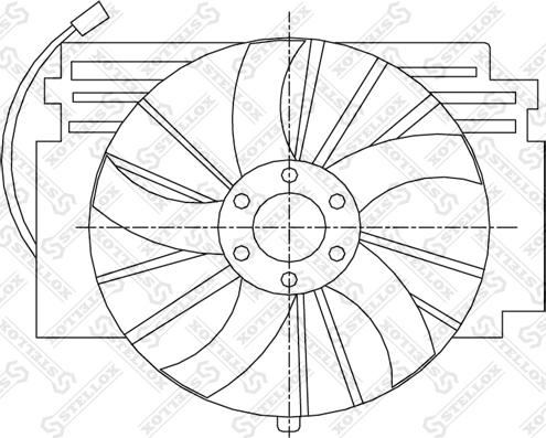 Stellox 29-99365-SX - Вентилятор, охолодження двигуна autocars.com.ua