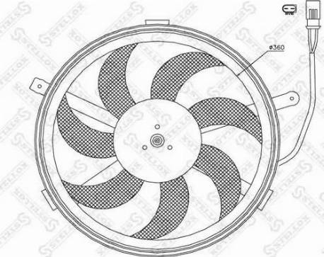 Stellox 29-99395-SX - Вентилятор, охлаждение двигателя avtokuzovplus.com.ua