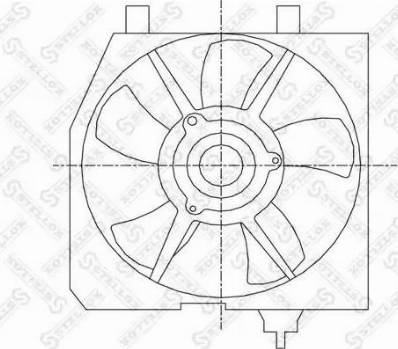 Stellox 29-99449-SX - Вентилятор, охлаждение двигателя avtokuzovplus.com.ua