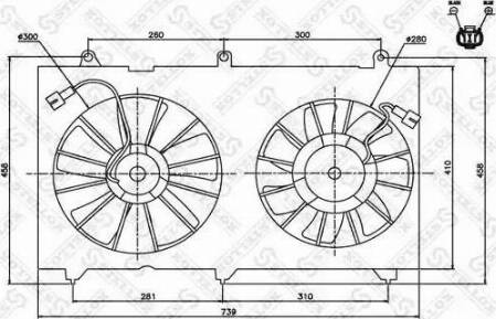 Stellox 29-99462-SX - Вентилятор, охлаждение двигателя avtokuzovplus.com.ua