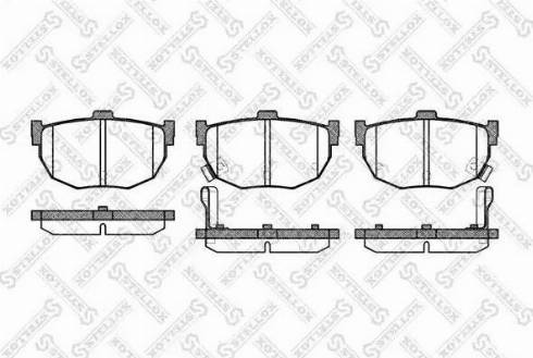 Stellox 305 032L-SX - Гальмівні колодки, дискові гальма autocars.com.ua