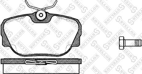 Stellox 307 000-SX - Тормозные колодки, дисковые, комплект avtokuzovplus.com.ua