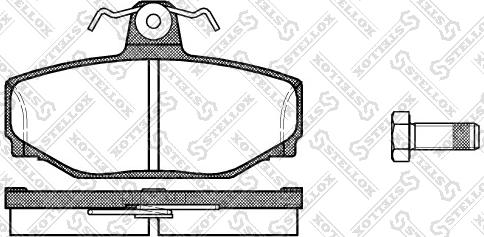 Stellox 308 000-SX - Гальмівні колодки, дискові гальма autocars.com.ua