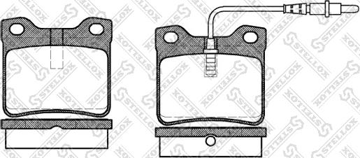 Stellox 332 002-SX - Тормозные колодки, дисковые, комплект avtokuzovplus.com.ua