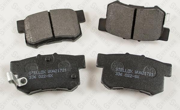 Stellox 336 022-SX - Тормозные колодки, дисковые, комплект autodnr.net