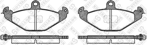 Stellox 356 000B-SX - Тормозные колодки, дисковые, комплект avtokuzovplus.com.ua