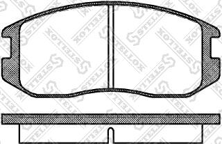 Stellox 368 000-SX - Тормозные колодки, дисковые, комплект avtokuzovplus.com.ua