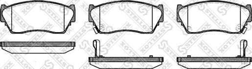 Stellox 375 002-SX - Гальмівні колодки, дискові гальма autocars.com.ua