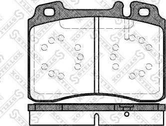 Stellox 390 000-SX - Тормозные колодки, дисковые, комплект avtokuzovplus.com.ua