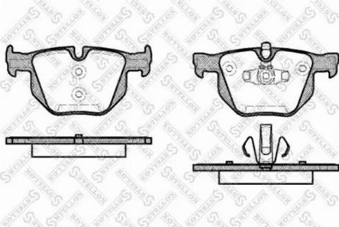 Stellox 392 070L-SX - Тормозные колодки, дисковые, комплект avtokuzovplus.com.ua