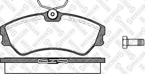 Stellox 394 000-SX - Тормозные колодки, дисковые, комплект avtokuzovplus.com.ua