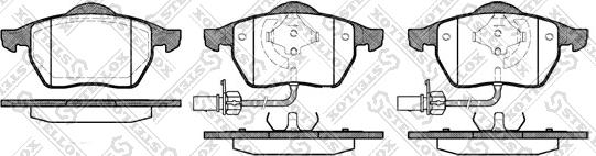 Stellox 401 022B-SX - Гальмівні колодки, дискові гальма autocars.com.ua