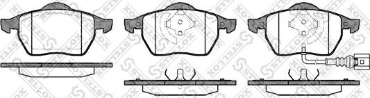Stellox 401 041-SX - Гальмівні колодки, дискові гальма autocars.com.ua
