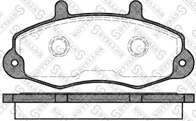 Stellox 402 000B-SX - Тормозные колодки, дисковые, комплект avtokuzovplus.com.ua