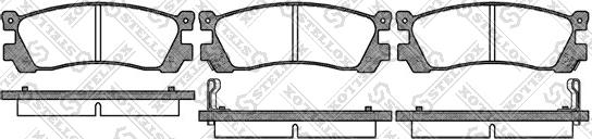 Stellox 410 002-SX - Тормозные колодки, дисковые, комплект avtokuzovplus.com.ua