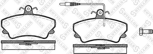 Stellox 420 012-SX - Гальмівні колодки, дискові гальма autocars.com.ua