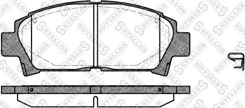 Stellox 438 002-SX - Гальмівні колодки, дискові гальма autocars.com.ua