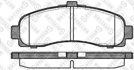 Stellox 442 010B-SX - Тормозные колодки, дисковые, комплект avtokuzovplus.com.ua