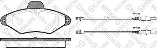 Stellox 449 004-SX - Тормозные колодки, дисковые, комплект avtokuzovplus.com.ua