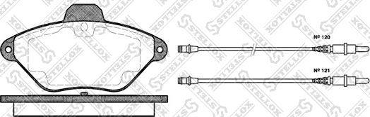 Stellox 450 004B-SX - Тормозные колодки, дисковые, комплект avtokuzovplus.com.ua