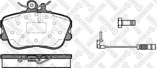 Stellox 456 002B-SX - Тормозные колодки, дисковые, комплект avtokuzovplus.com.ua