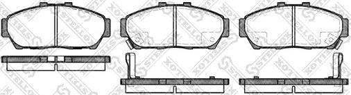 Stellox 475 002B-SX - Гальмівні колодки, дискові гальма autocars.com.ua