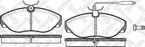 Stellox 497 002B-SX - Тормозные колодки, дисковые, комплект avtokuzovplus.com.ua