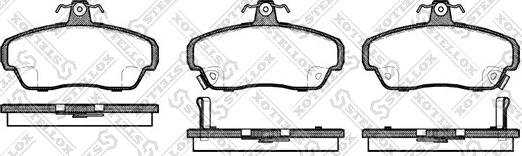 Stellox 501 002B-SX - Тормозные колодки, дисковые, комплект avtokuzovplus.com.ua