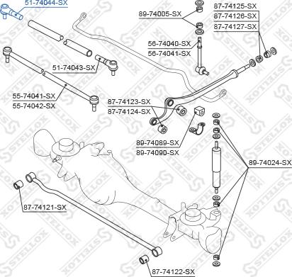 Stellox 51-74044-SX - Наконечник рулевой тяги, шарнир autodnr.net