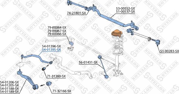 Stellox 54-01395-SX - Рычаг подвески колеса autodnr.net