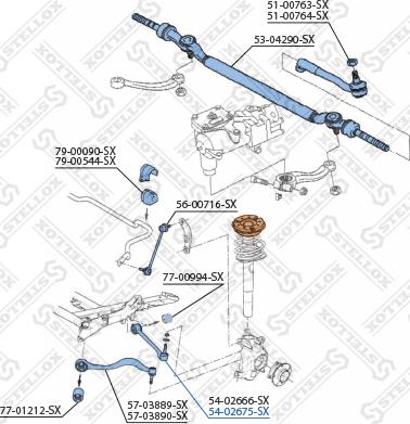 Stellox 54-02675-SX - Рычаг подвески колеса avtokuzovplus.com.ua