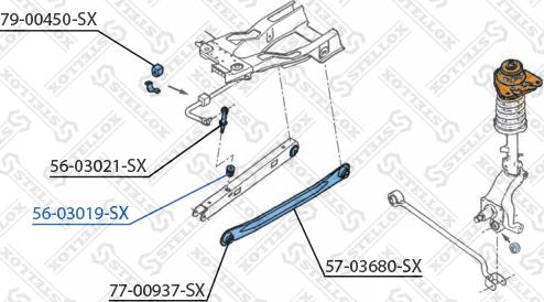 Stellox 56-03019-SX - Тяга / стойка, стабилизатор avtokuzovplus.com.ua