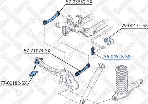 Stellox 56-04518-SX - Тяга / стойка, стабилизатор autodnr.net