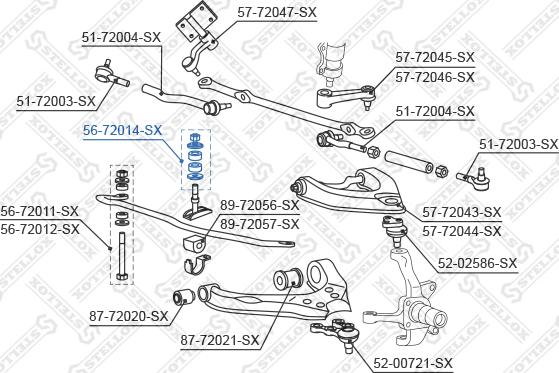 Stellox 56-72014-SX - Втулка, стабилизатор autodnr.net