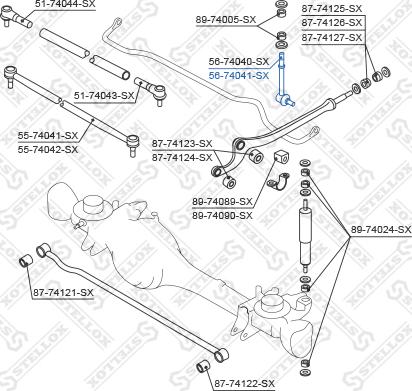 Stellox 56-74041-SX - Тяга / стійка, стабілізатор autocars.com.ua