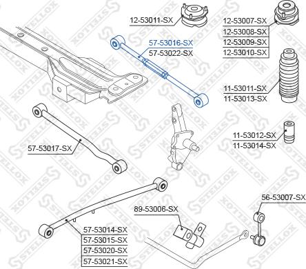 Stellox 57-53016-SX - Важіль незалежної підвіски колеса autocars.com.ua