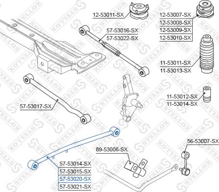 Stellox 57-53020-SX - Важіль незалежної підвіски колеса autocars.com.ua