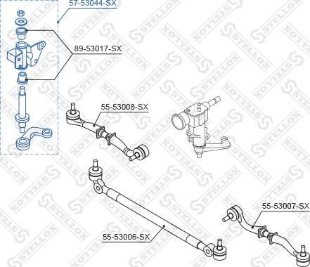 Stellox 57-53044-SX - Маятниковий важіль autocars.com.ua