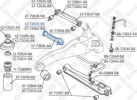 Stellox 57-72003-SX - Важіль незалежної підвіски колеса autocars.com.ua