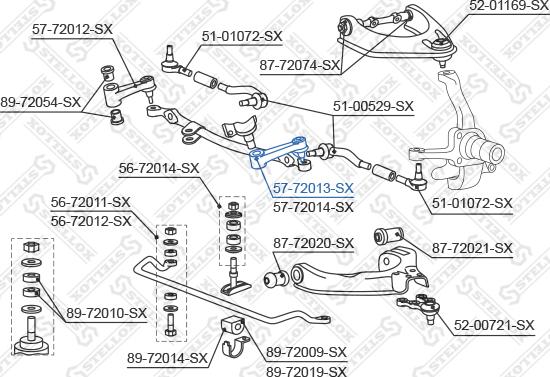 Stellox 57-72013-SX - Маятниковий важіль autocars.com.ua